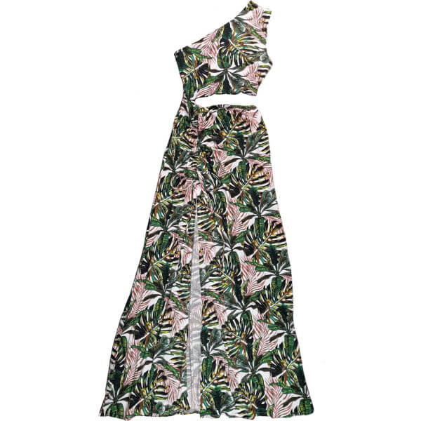 Printed Slit Waist Dress